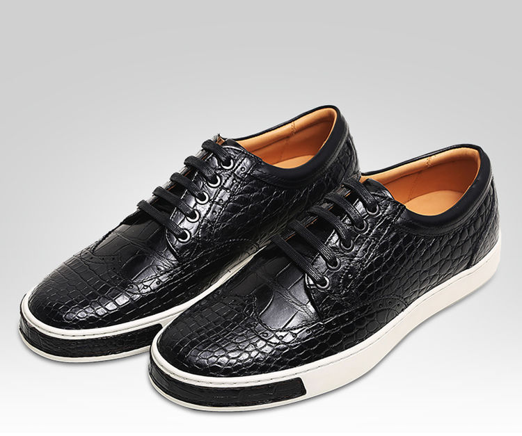 Men's Fashion Alligator Oxford Sneakers