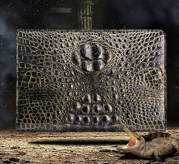 Crocodile Skin Padfolio Bag