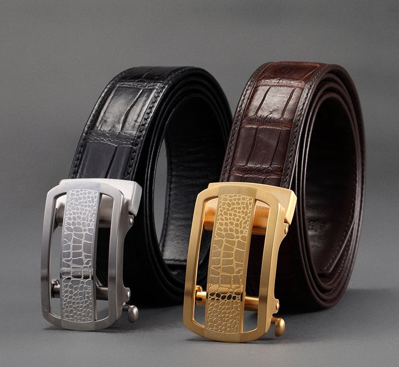 Exotic Leather Belts-Alligator Skin