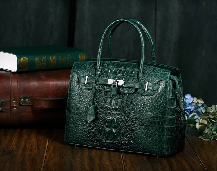 Siamese crocodile handbag