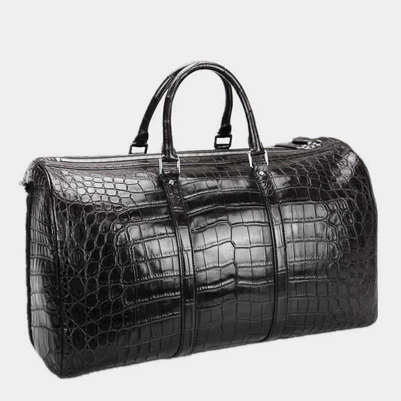 Crocodile Duffle Bag, Alligator Duffle Bag for Men