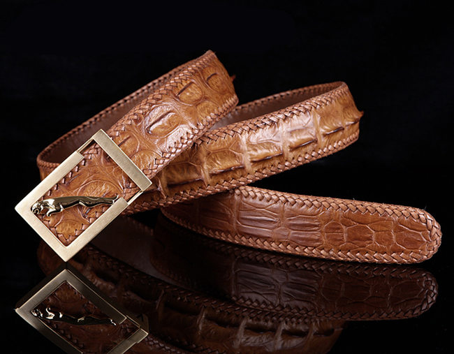 Brown Crocodile Belts for Men