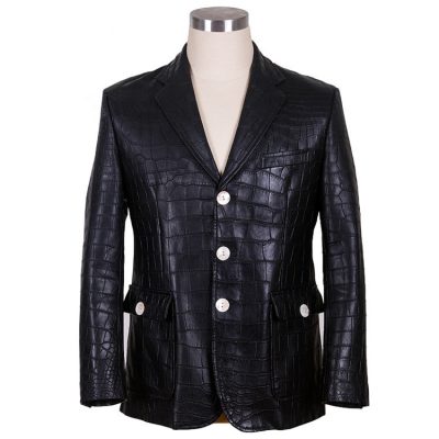 Icon Jacket, Crocodile Leather Jacket, Alligator Leather Jacket