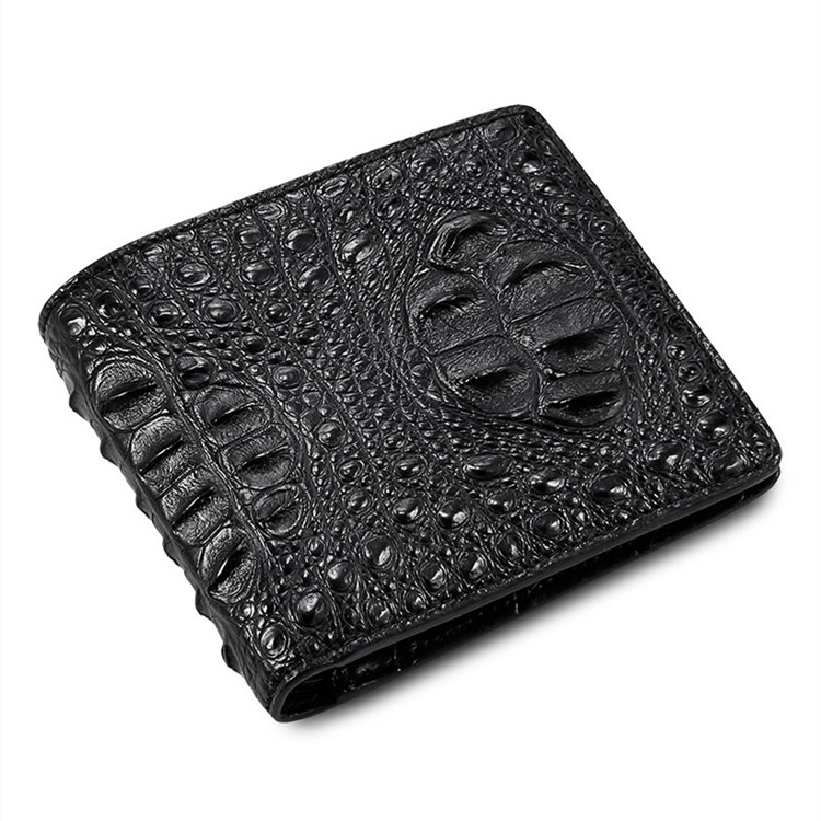 White GENUINE ALLIGATOR CROCODILE LEATHER SKIN CARD HOLDER MINI WALLET CARD  MEN