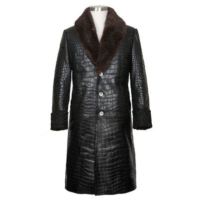 Genuine Alligator leather Overcoat