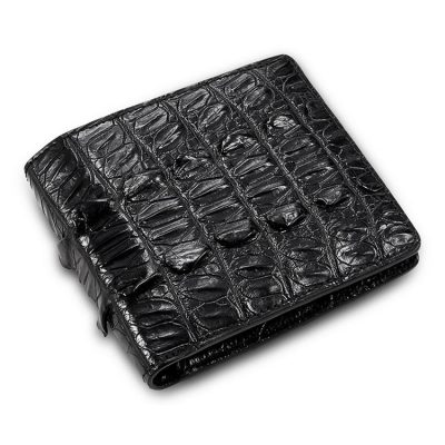 Mens Bifold Genuine Crocodile Wallet