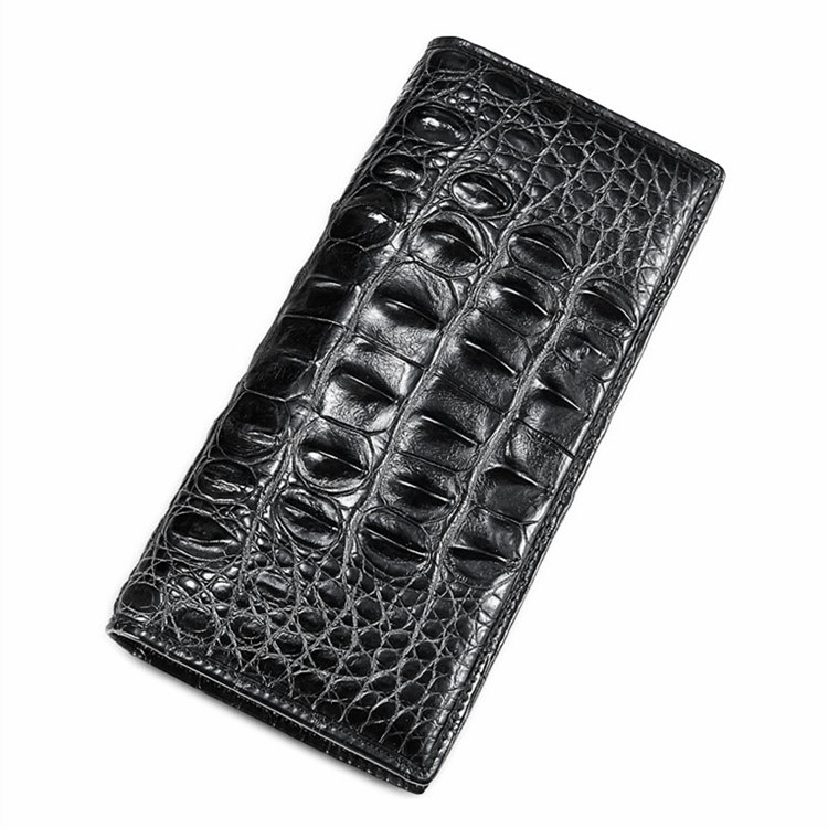 White GENUINE ALLIGATOR CROCODILE LEATHER SKIN CARD HOLDER MINI WALLET CARD  MEN