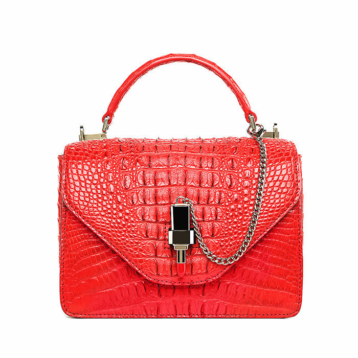 Stylish Crocodile Crossbody Handbag