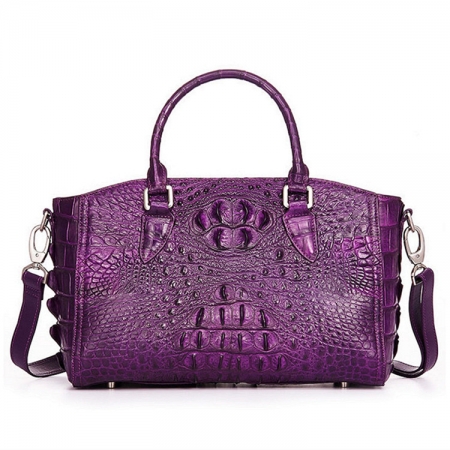 Crocodile Leather Shoulder Bag, Crocodile Leather Designer Handbag