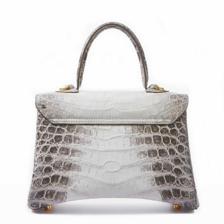 Alligator City Bag, Alligator Handbag, Alligator Crossbody Bag-Back