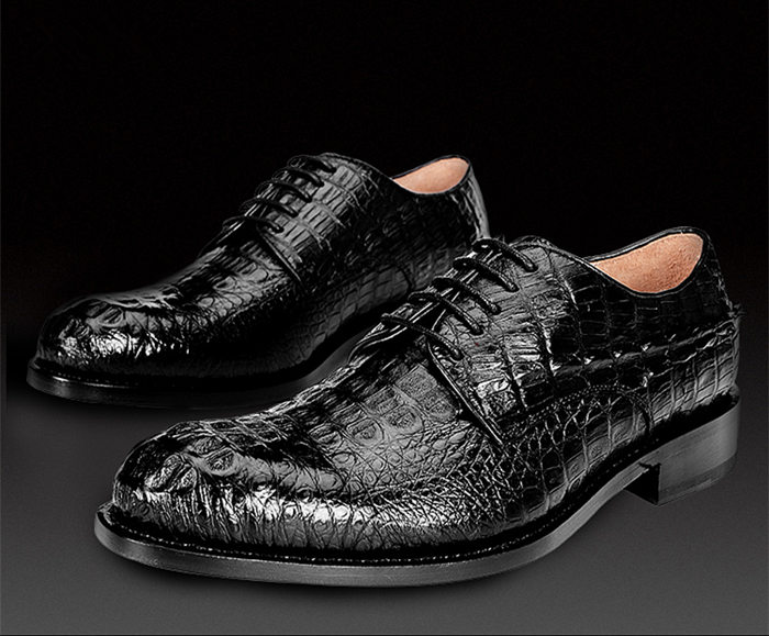 crocodile leather shoe