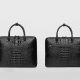 Black Fashion Crocodile Leather Bags for Men