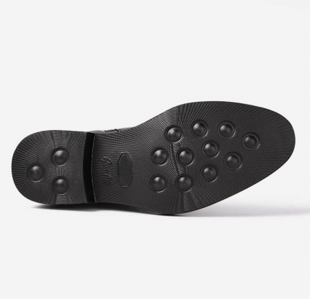 Black Genuine Alligator Boots-sole