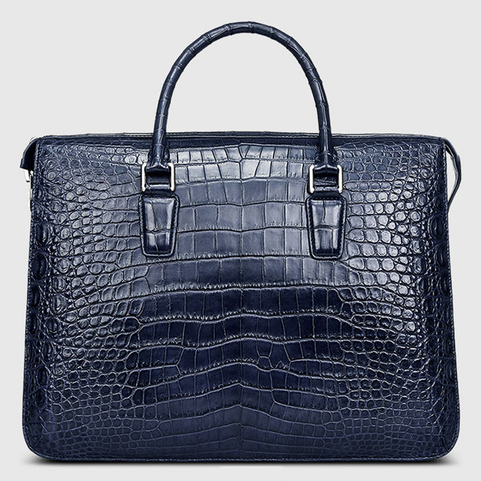 Fendi Bag 3Jours Matte Blue Crocodile Tote Medium | Mightychic