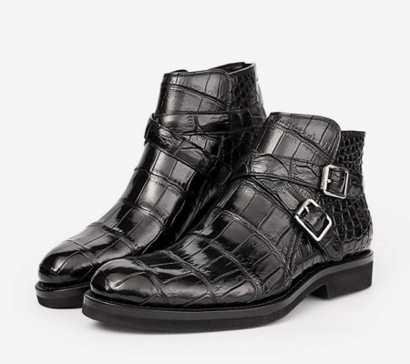 Casual Alligator Boots-Exhibition