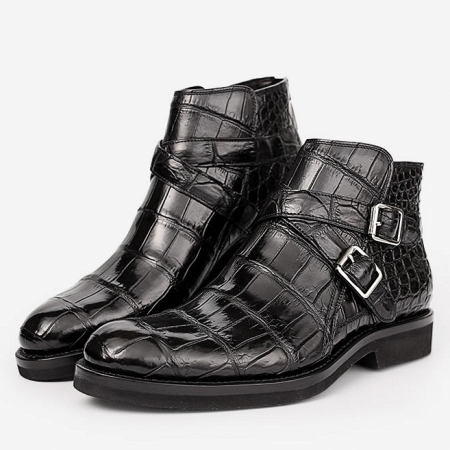 Casual Alligator Boots-Exhibition
