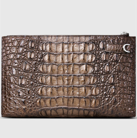 Casual Genuine Crocodile Wallet-Back