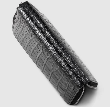 Classic Black Genuine Alligator Wallet-Details