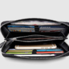 Classic Black Genuine Alligator Wallet-Inside