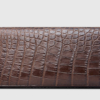 Classic Brown Genuine Alligator Wallet-Left