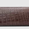 Classic Brown Genuine Alligator Wallet-Right