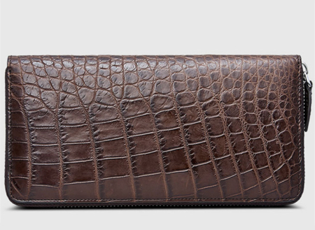 Classic Brown Genuine Alligator Wallet-Right