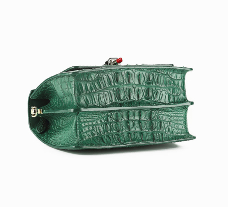 Classic Crocodile Handbag, Crossbody Handbag-Bottom