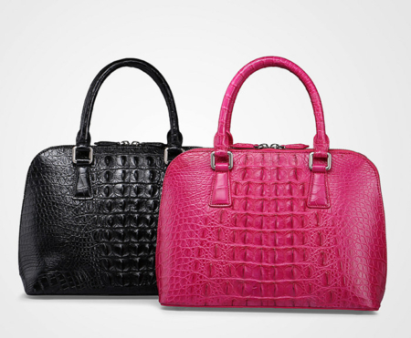 Classic Genuine Crocodile Handbag, Shoulder Handbag for Women-Exhibition