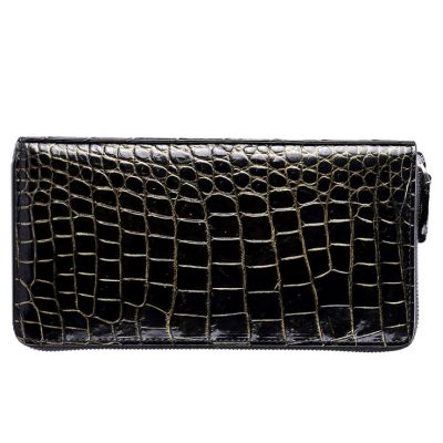 Classic Genuine Crocodile Wallet-Golden