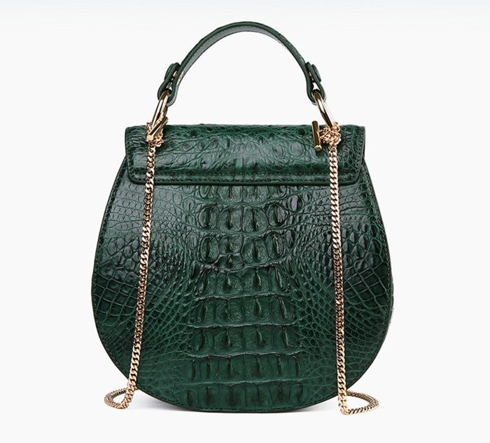 Crocodile Leather Evening Handbag, Crocodile Leather Wrist Bag