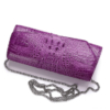 Crocodile Purse, Crocodile Shoulder Clutch-Strap