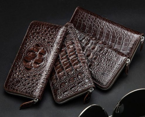 Crocodile skin can be used to make wallets