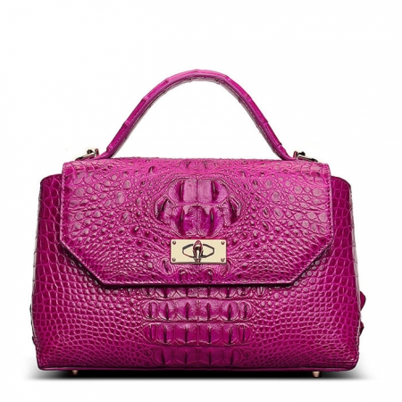 Designer Crocodile Leather Handbag