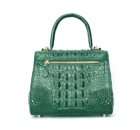 Elegant High-end Crocodile Handbag Purse Crossbody Bag-Back