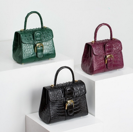 Elegant High-end Crocodile Handbag Purse Crossbody Bag-Exhibition