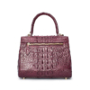 Elegant High-end Crocodile Handbag Purse Crossbody Bag-Purple-Back