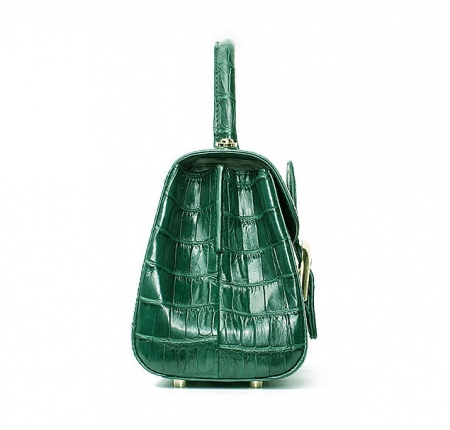 Elegant High-end Crocodile Handbag Purse Crossbody Bag-Side