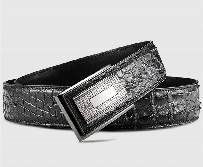 Elegant, Stylish Genuine Crocodile Leather Belt