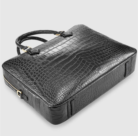 Fashion Alligator Bag, Luxury Alligator Briefcase for Men-Bottom