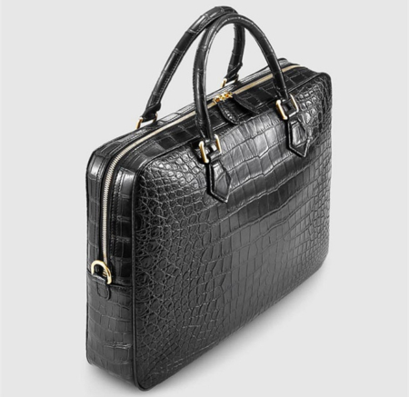 Fashion Alligator Bag, Luxury Alligator Briefcase for Men-Left