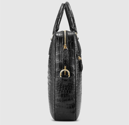 Fashion Alligator Bag, Luxury Alligator Briefcase for Men-Side