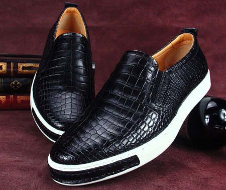 Fashion Genuine Alligator Leather Shoes-Exhibition