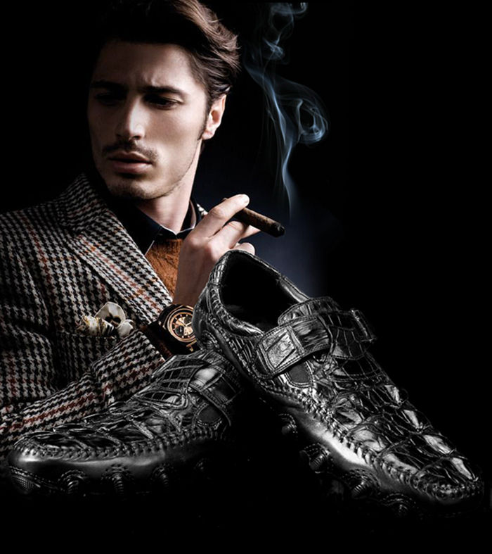 Genuine Alligator Leather Shoes for Men