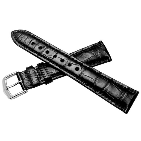 Genuine Alligator Leather Watch Strap, Classic Alligator Apple Watch Strap-Front