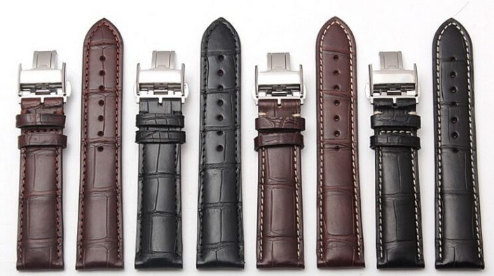 Alligator Watch Strap With Butterfly Buckle, Alligator Apple Watch Band