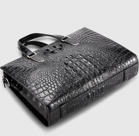 Genuine Crocodile Bag,Crocodile Briefcase Laptop Bag for Men