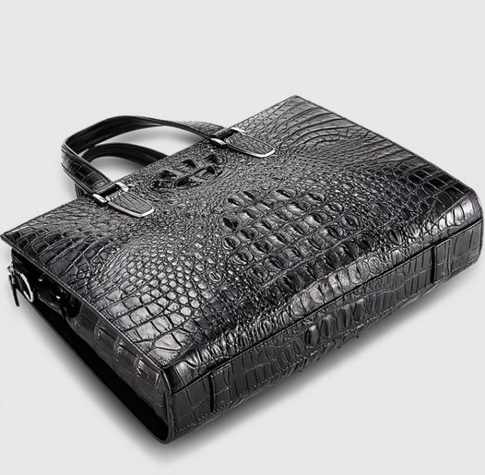 Casual Genuine Crocodile Bag and Crocodile Briefcase Laptop Bag for Men