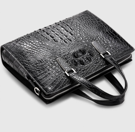 Genuine Crocodile Bag,Crocodile Briefcase Laptop Bag for Men-Exhibition