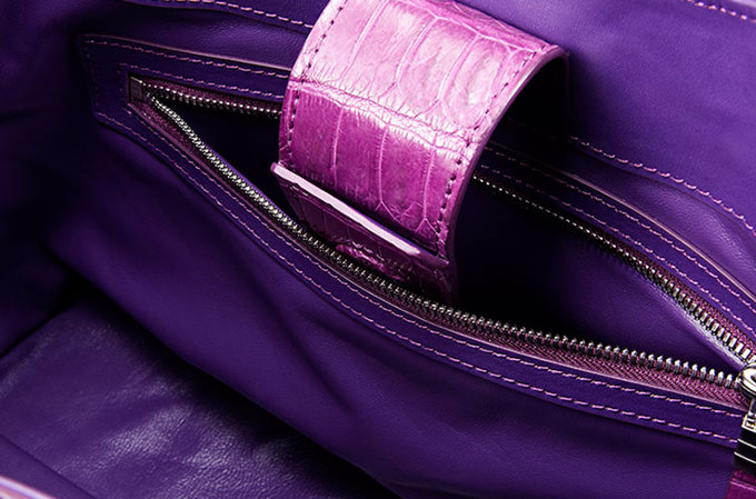 Purple Genuine Crocodile Bag Leather Stock Photo - Download Image Now -  Adult, Adults Only, Archival - iStock