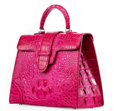 Genuine Crocodile Leather Handbag, Shoulder Bag, Crossbody Bag for Women-Left